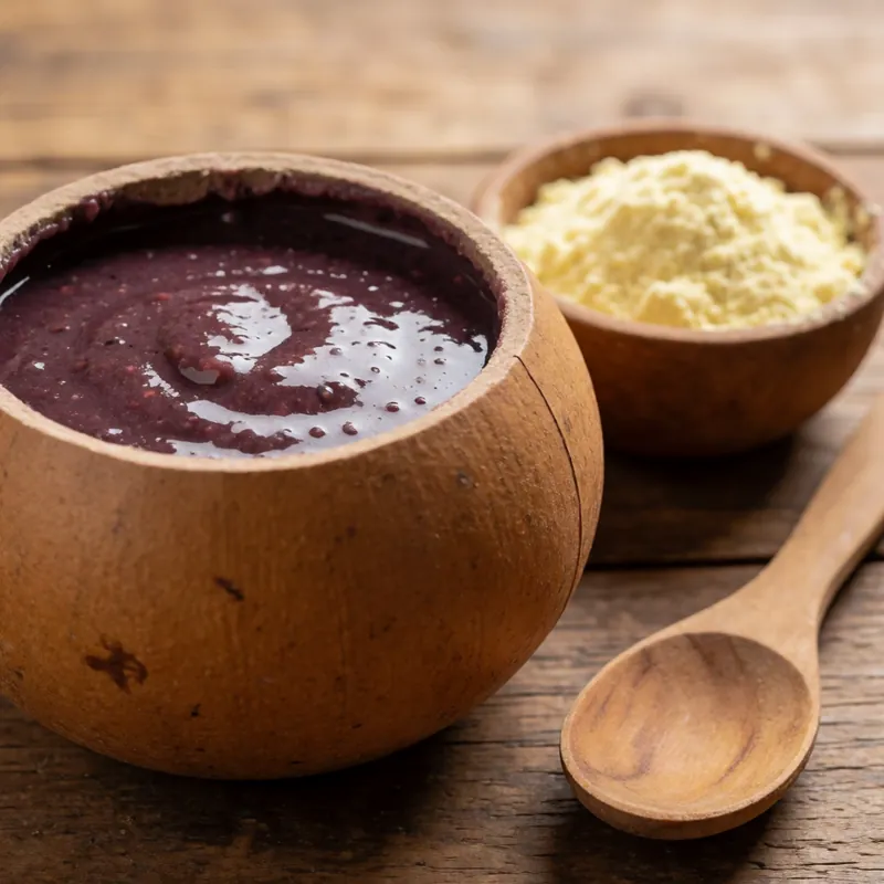 Açaí puro na cuia